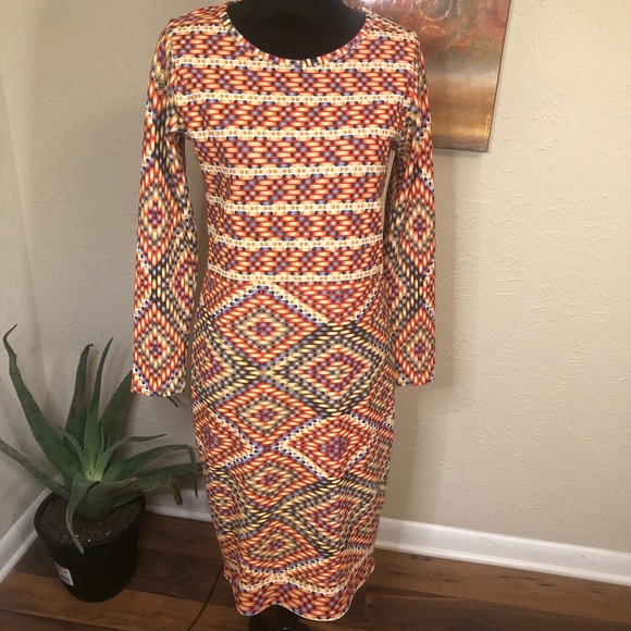 LulaRoe Sheath Casual Red Dress Medium - Picture 4 of 8